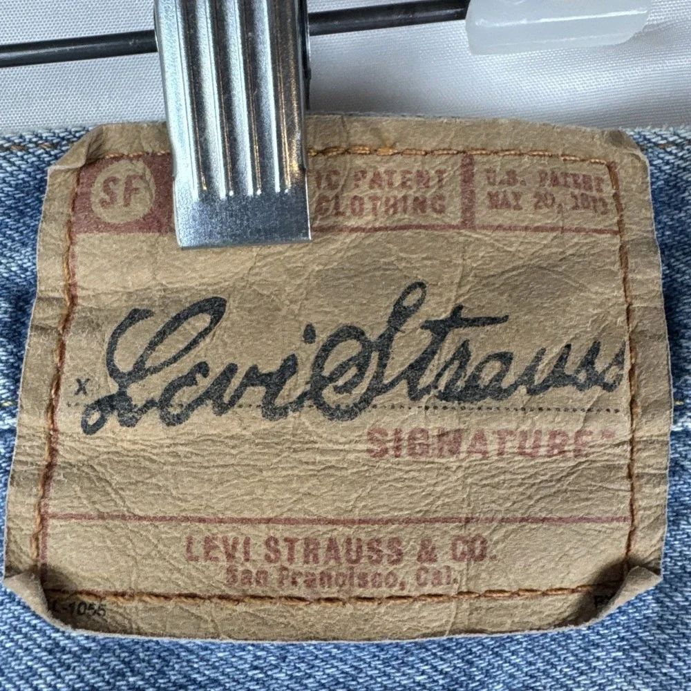 Levi Strauss Signature Mens‎ Relaxed Fit Jeans Light Wash Denim 38x30